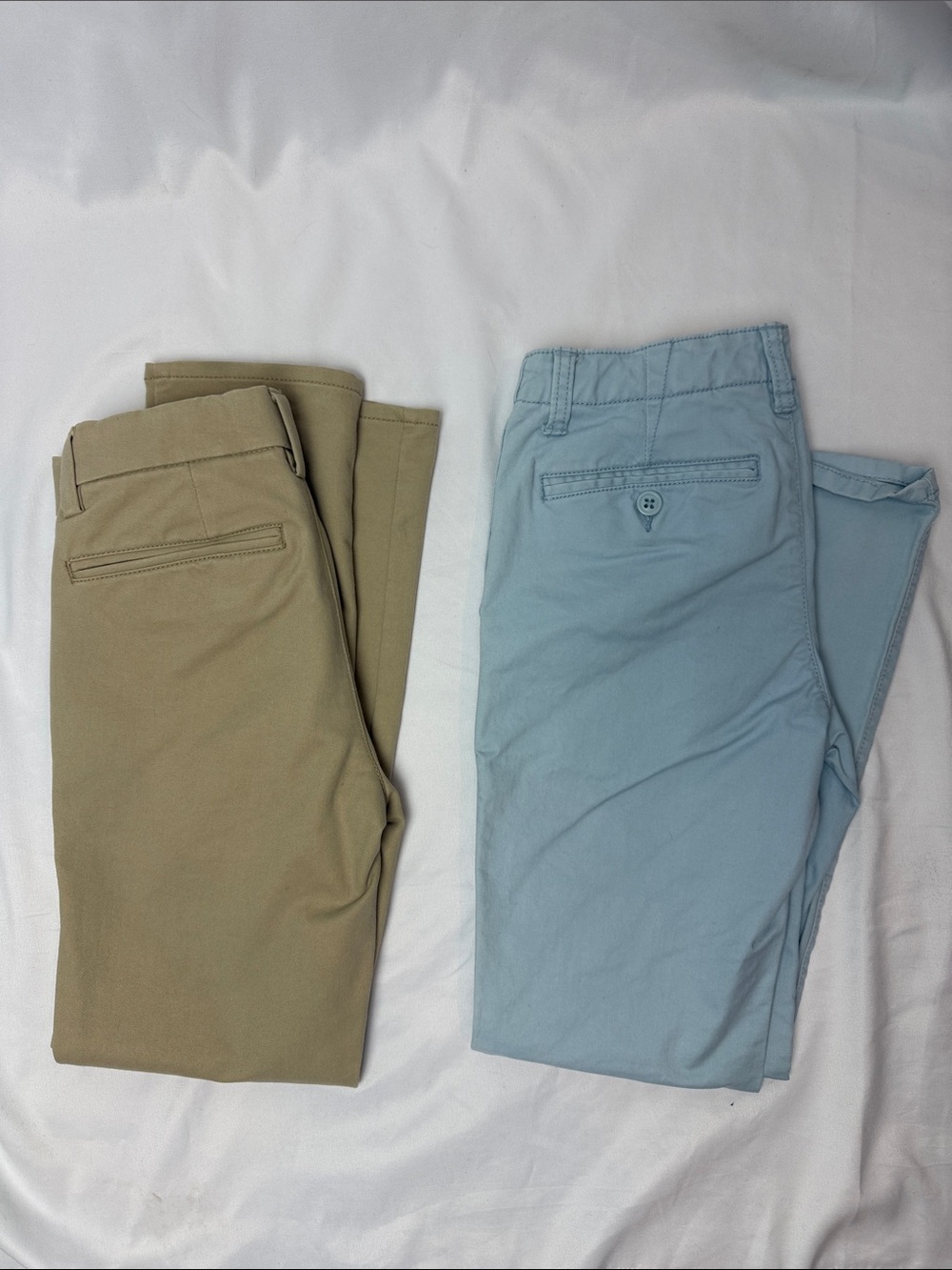 GAP Kids Chinos in Tan and Light Blue